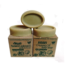 Soaps Pure Handmade Coconut Oil Bath Soap (Pack of 3)